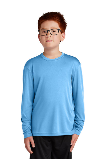 SCREEN PRINTED - YST350LS - Sport-Tek® Youth Long Sleeve PosiCharge® Competitor™ Tee