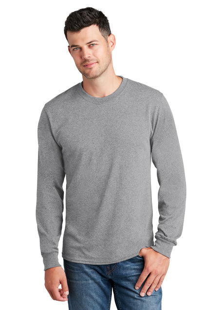 Screen Printed - PC54LS - Port & Company® Men's Long Sleeve Core Cotton T-Shirt