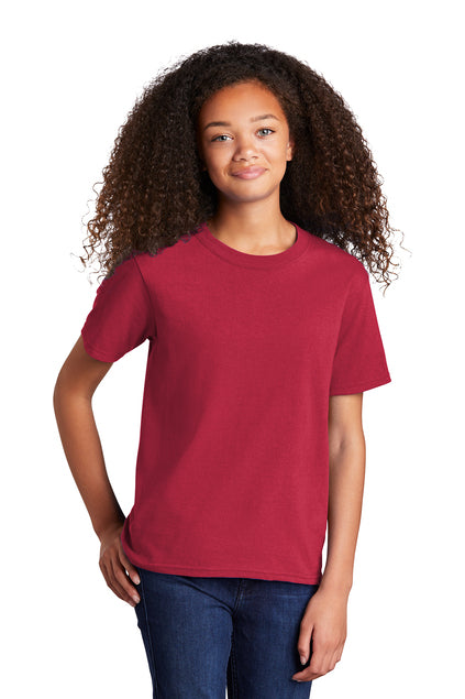 SCREEN PRINTED - PC54Y - Port & Company® Youth Core Cotton Tee