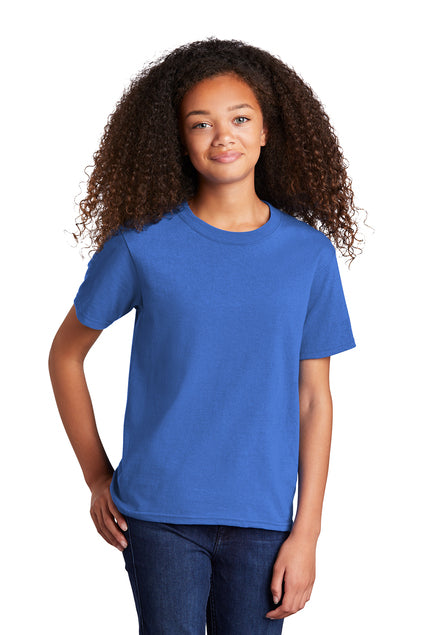 SCREEN PRINTED - PC54Y - Port & Company® Youth Core Cotton Tee