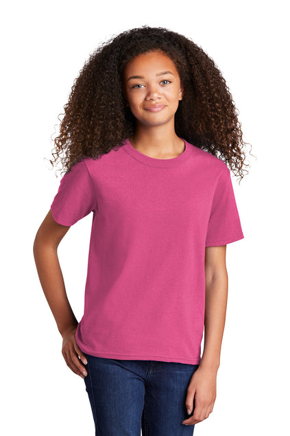 SCREEN PRINTED - PC54Y - Port & Company® Youth Core Cotton Tee