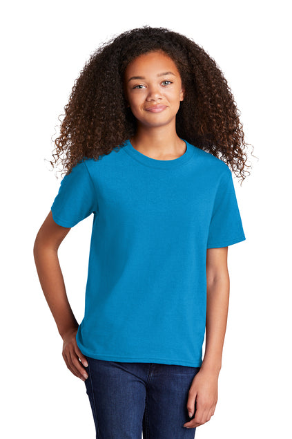 SCREEN PRINTED - PC54Y - Port & Company® Youth Core Cotton Tee