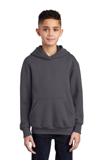 SCREEN PRINTED - PC90YH - Port & Company® Youth Core Fleece Pullover Hooded Sweatshirt