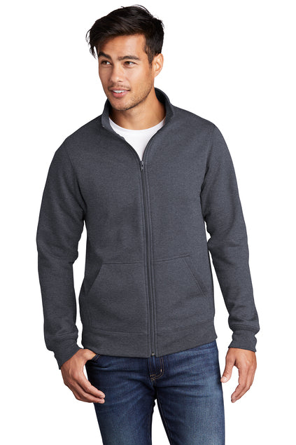 Embroidered - PC78FZ - Port & Company ® Core Fleece Cadet Full-Zip Sweatshirt