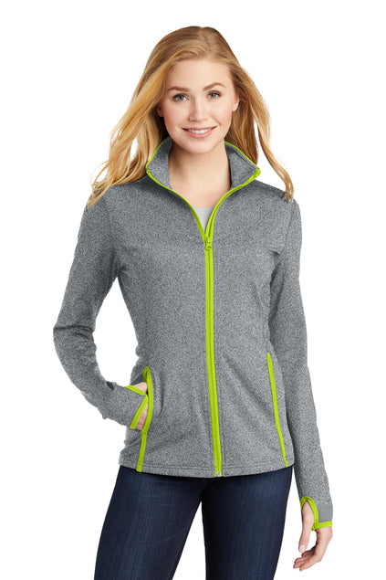 Embroidered - LST853 - Sport-Tek® Women's Sport-Wick® Stretch Contrast Full-Zip Jacket