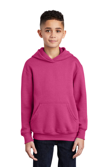 SCREEN PRINTED - PC90YH - Port & Company® Youth Core Fleece Pullover Hooded Sweatshirt