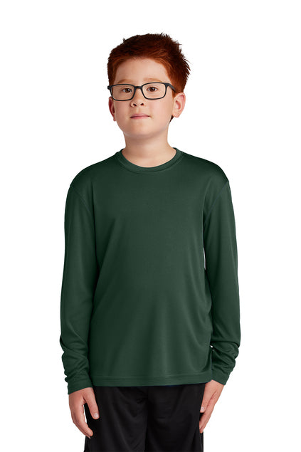 SCREEN PRINTED - YST350LS - Sport-Tek® Youth Long Sleeve PosiCharge® Competitor™ Tee