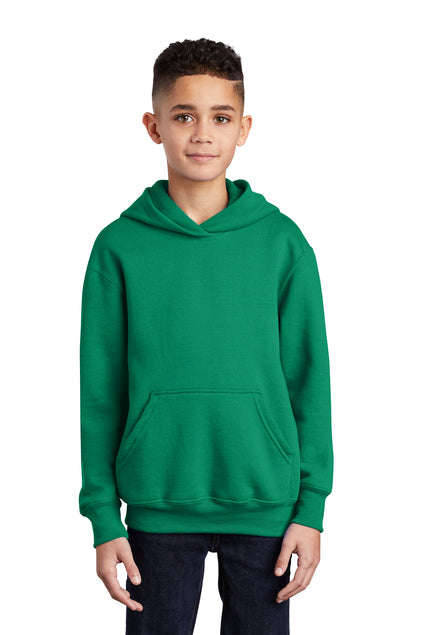 SCREEN PRINTED - PC90YH - Port & Company® Youth Core Fleece Pullover Hooded Sweatshirt