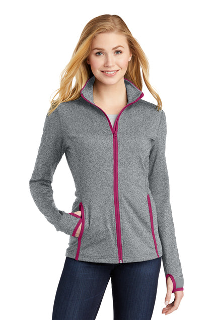 Embroidered - LST853 - Sport-Tek® Women's Sport-Wick® Stretch Contrast Full-Zip Jacket