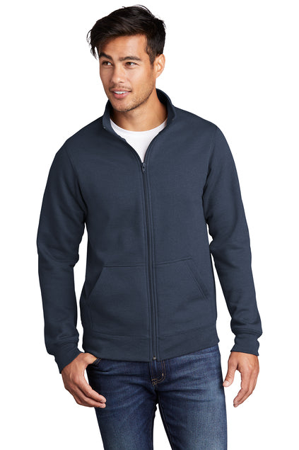 Embroidered - PC78FZ - Port & Company ® Core Fleece Cadet Full-Zip Sweatshirt