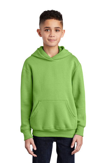 SCREEN PRINTED - PC90YH - Port & Company® Youth Core Fleece Pullover Hooded Sweatshirt