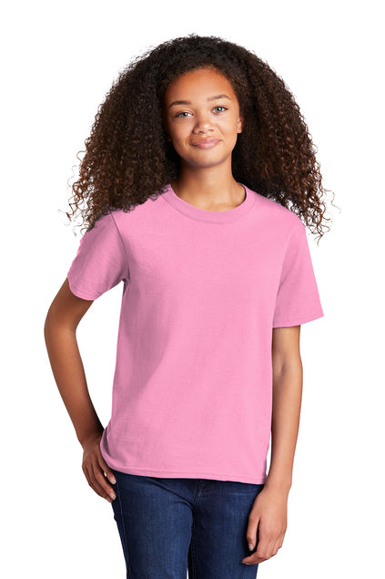 SCREEN PRINTED - PC54Y - Port & Company® Youth Core Cotton Tee