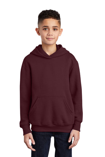 SCREEN PRINTED - PC90YH - Port & Company® Youth Core Fleece Pullover Hooded Sweatshirt