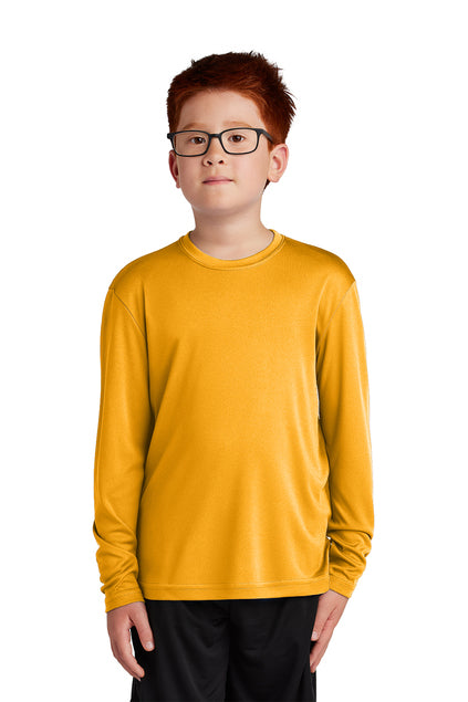 SCREEN PRINTED - YST350LS - Sport-Tek® Youth Long Sleeve PosiCharge® Competitor™ Tee