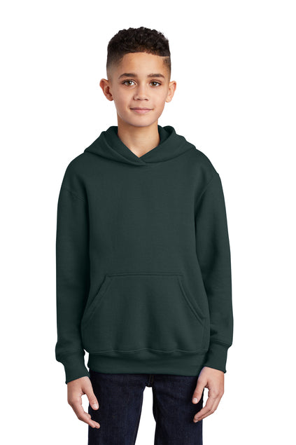 SCREEN PRINTED - PC90YH - Port & Company® Youth Core Fleece Pullover Hooded Sweatshirt