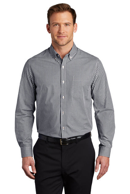 EMBROIDERED - W644 - Port Authority® Broadcloth Gingham Easy Care Shirt