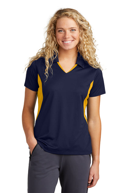 EMBROIDERED - LST655- Sport-Tek® Women's Side Blocked Micropique Sport-Wick® Polo