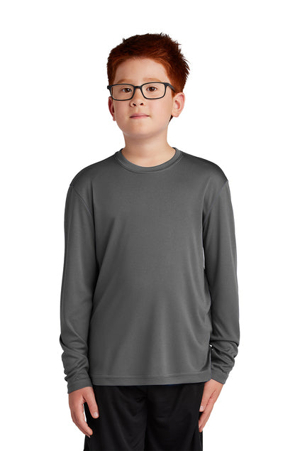 SCREEN PRINTED - YST350LS - Sport-Tek® Youth Long Sleeve PosiCharge® Competitor™ Tee