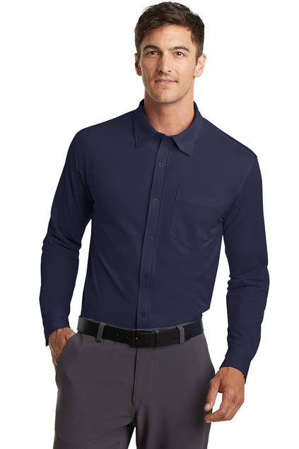 EMBROIDERED - K570 - Port Authority® Dimension Knit Dress Shirt Shirt