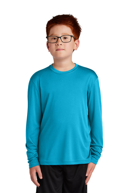 SCREEN PRINTED - YST350LS - Sport-Tek® Youth Long Sleeve PosiCharge® Competitor™ Tee