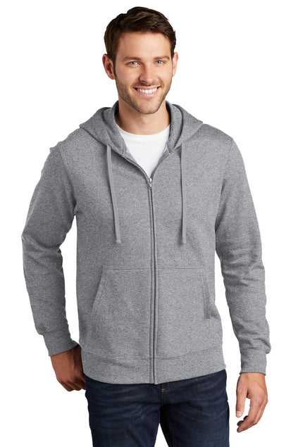 Embroidered - PC850ZH - Port & Company® Men's Fan Favorite™ Fleece Full-Zip Hooded Sweatshirt