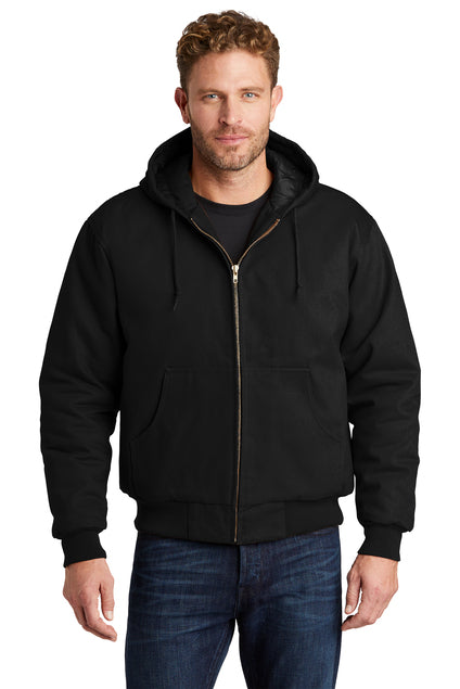 EMBROIDERED - TLJ763H - Cornerstone® Tall Duck Cloth Hooded Work Jacket