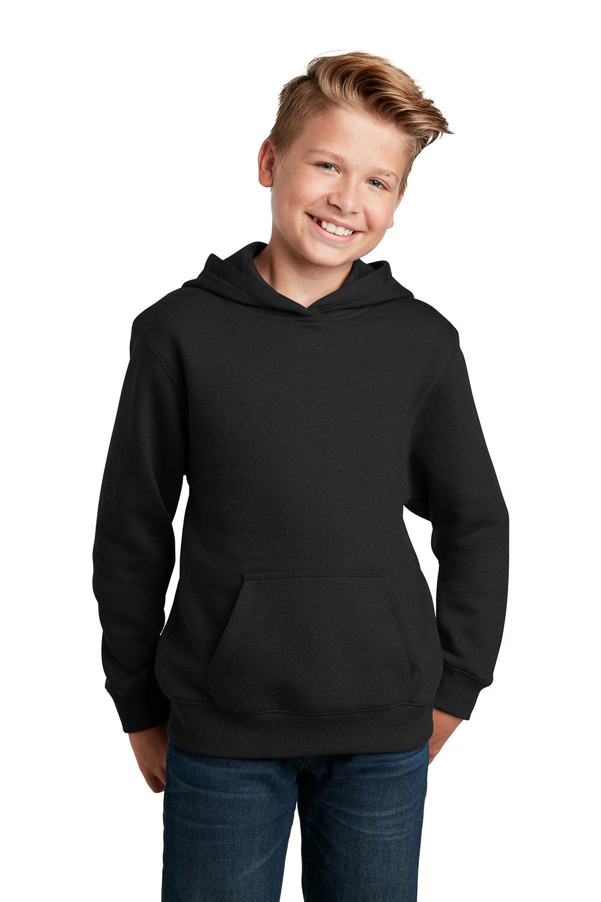 SCREEN PRINTED - YST254 - Sport-Tek® Youth Pullover Hooded Sweatshirt