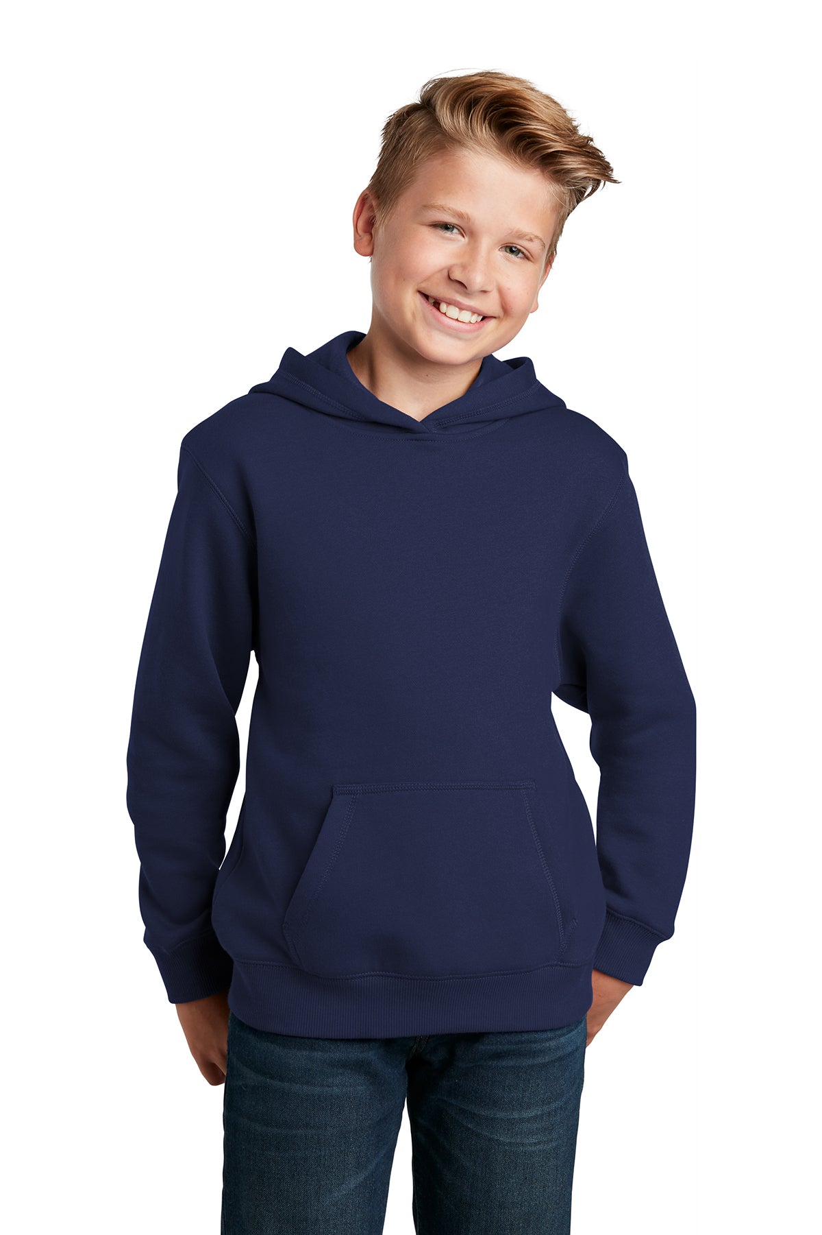 SCREEN PRINTED - YST254 - Sport-Tek® Youth Pullover Hooded Sweatshirt