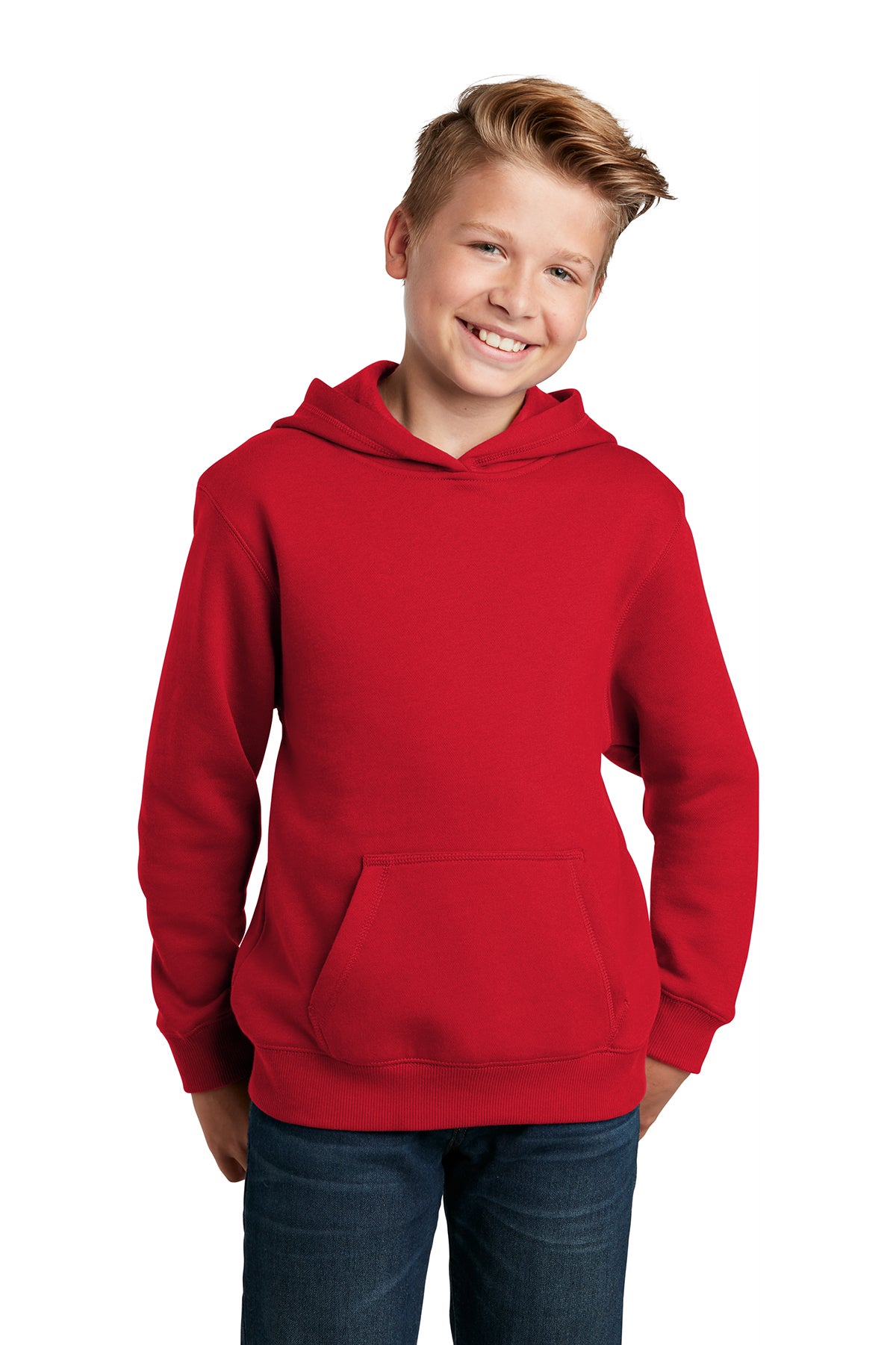 SCREEN PRINTED - YST254 - Sport-Tek® Youth Pullover Hooded Sweatshirt