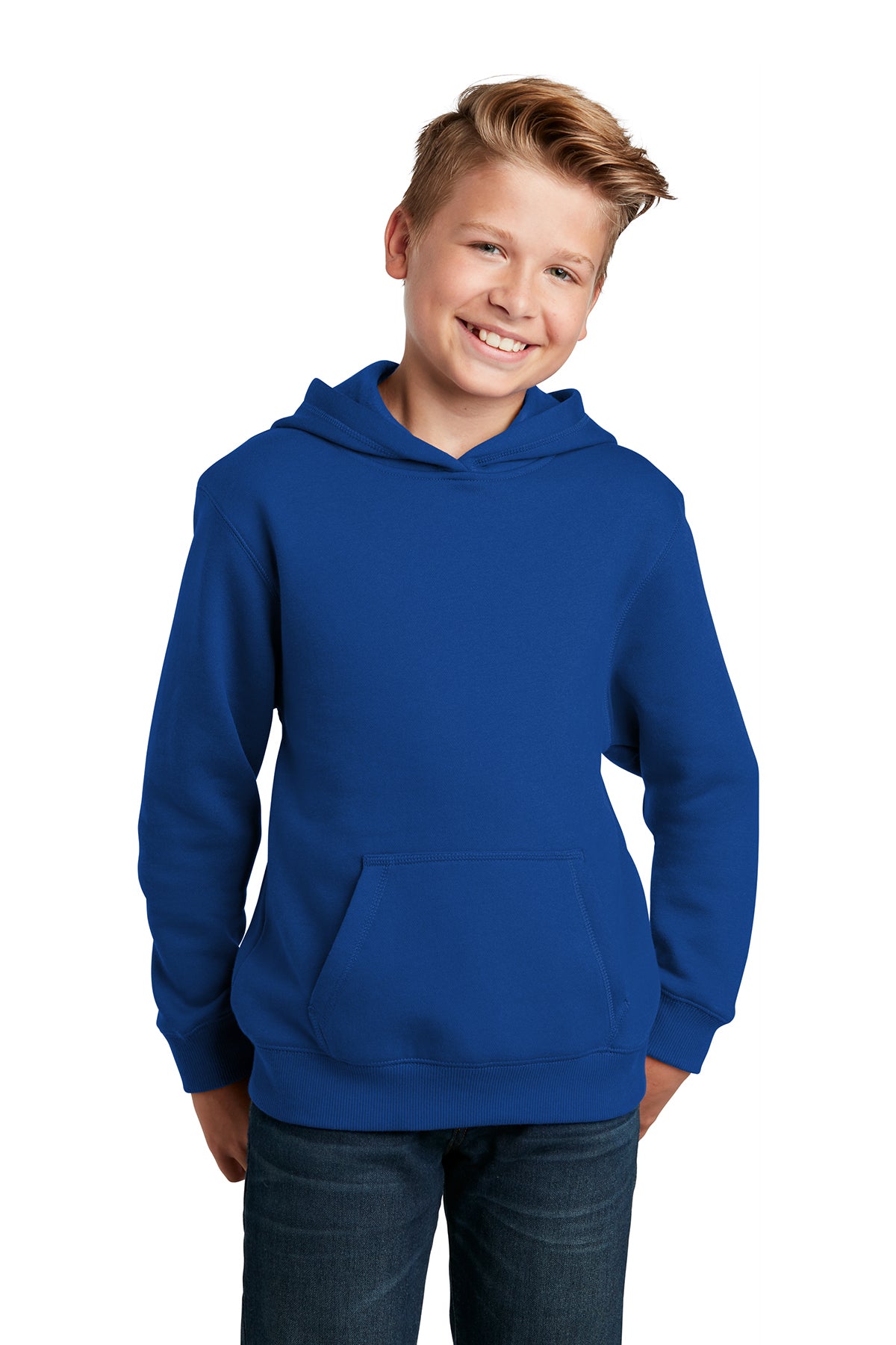 SCREEN PRINTED - YST254 - Sport-Tek® Youth Pullover Hooded Sweatshirt