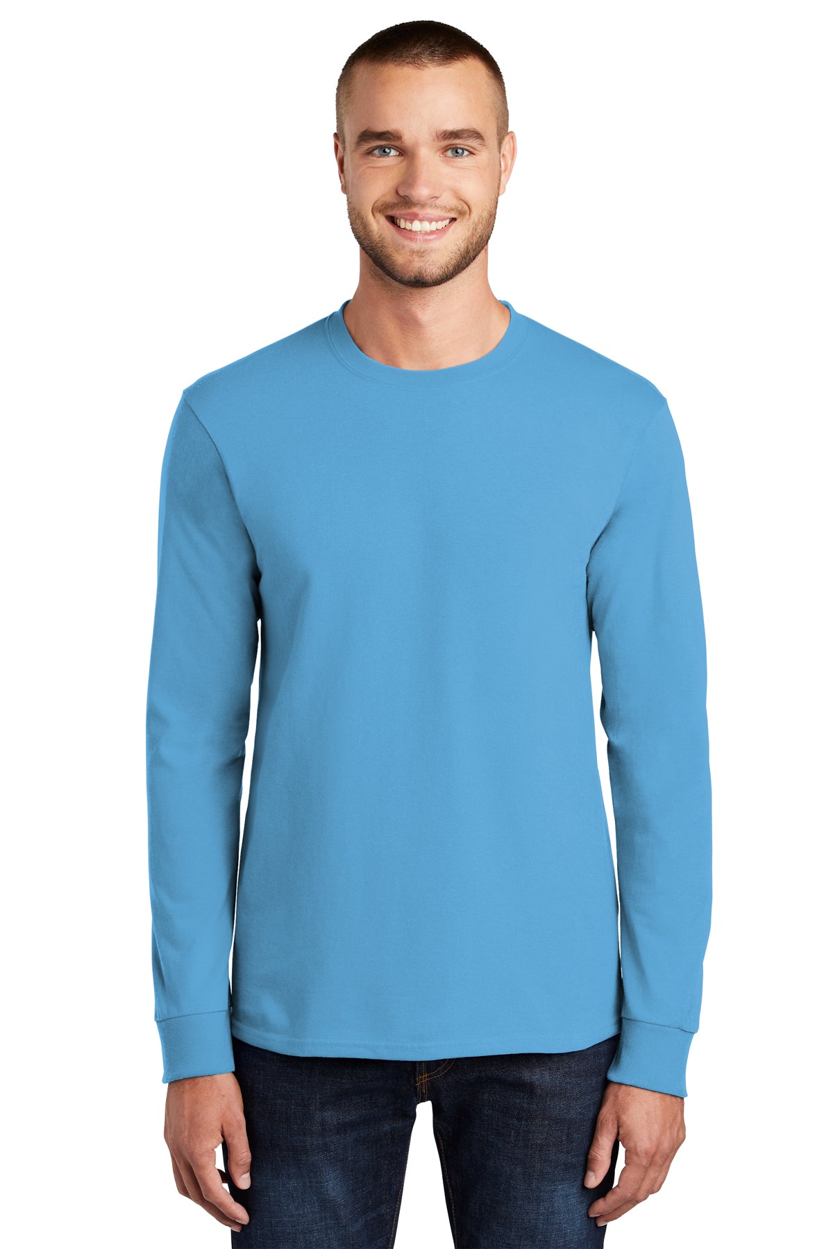 SCREEN PRINTED - PC61LS - Port & Company® Long Sleeve Essential Tee