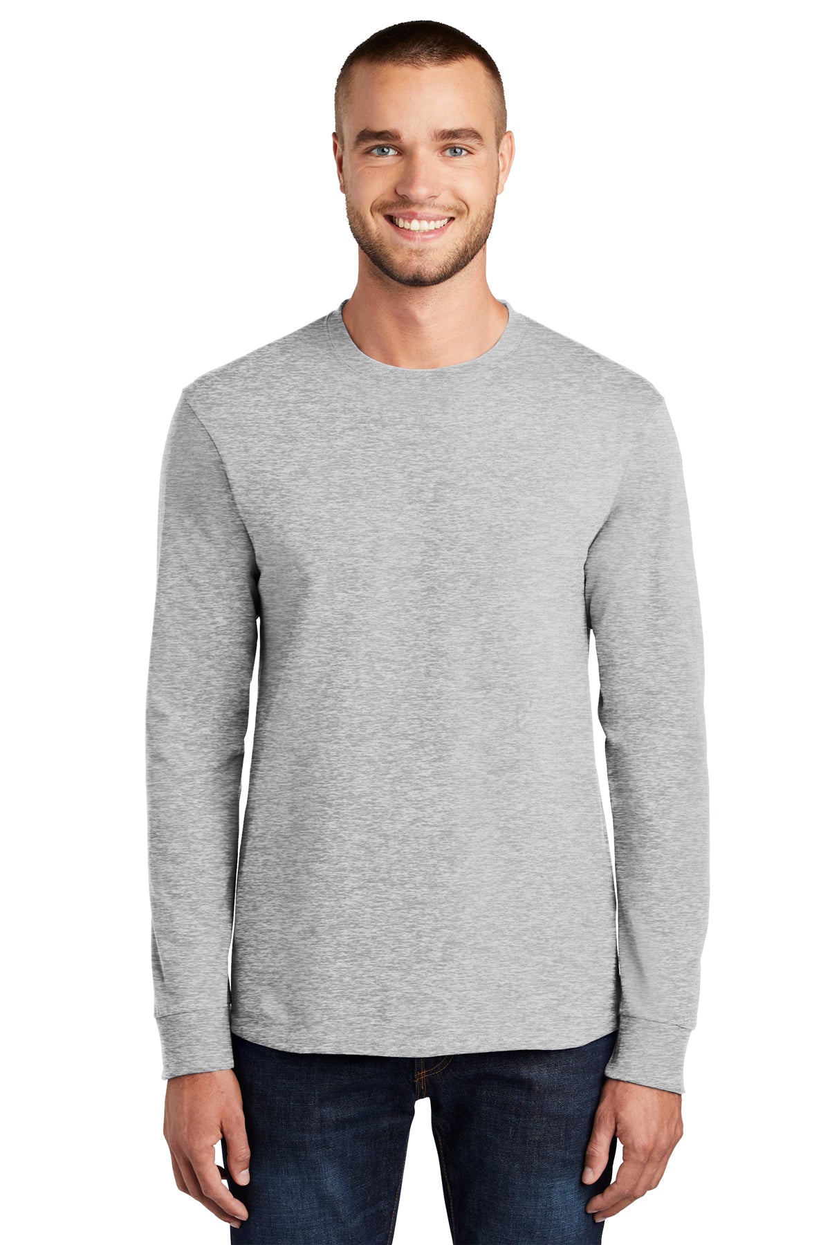 SCREEN PRINTED - PC61LS - Port & Company® Long Sleeve Essential Tee