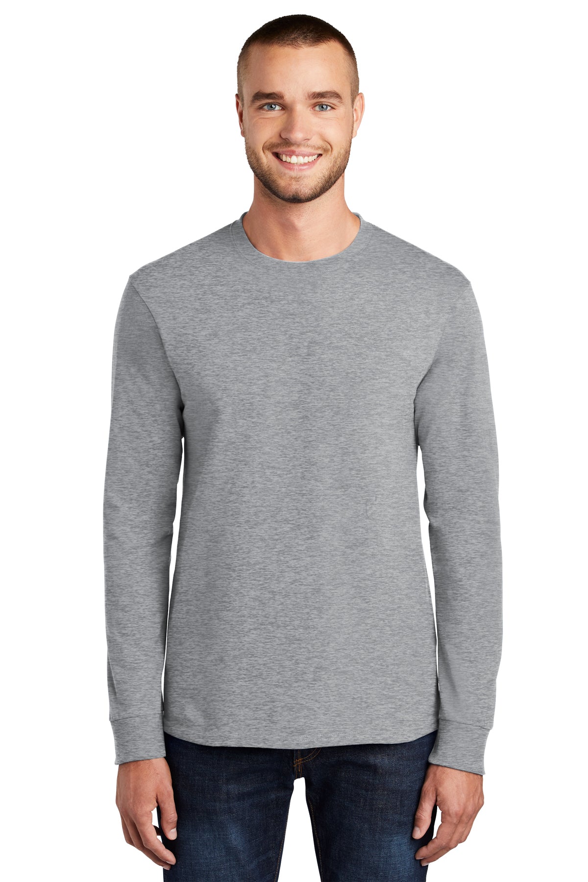 SCREEN PRINTED - PC61LS - Port & Company® Long Sleeve Essential Tee