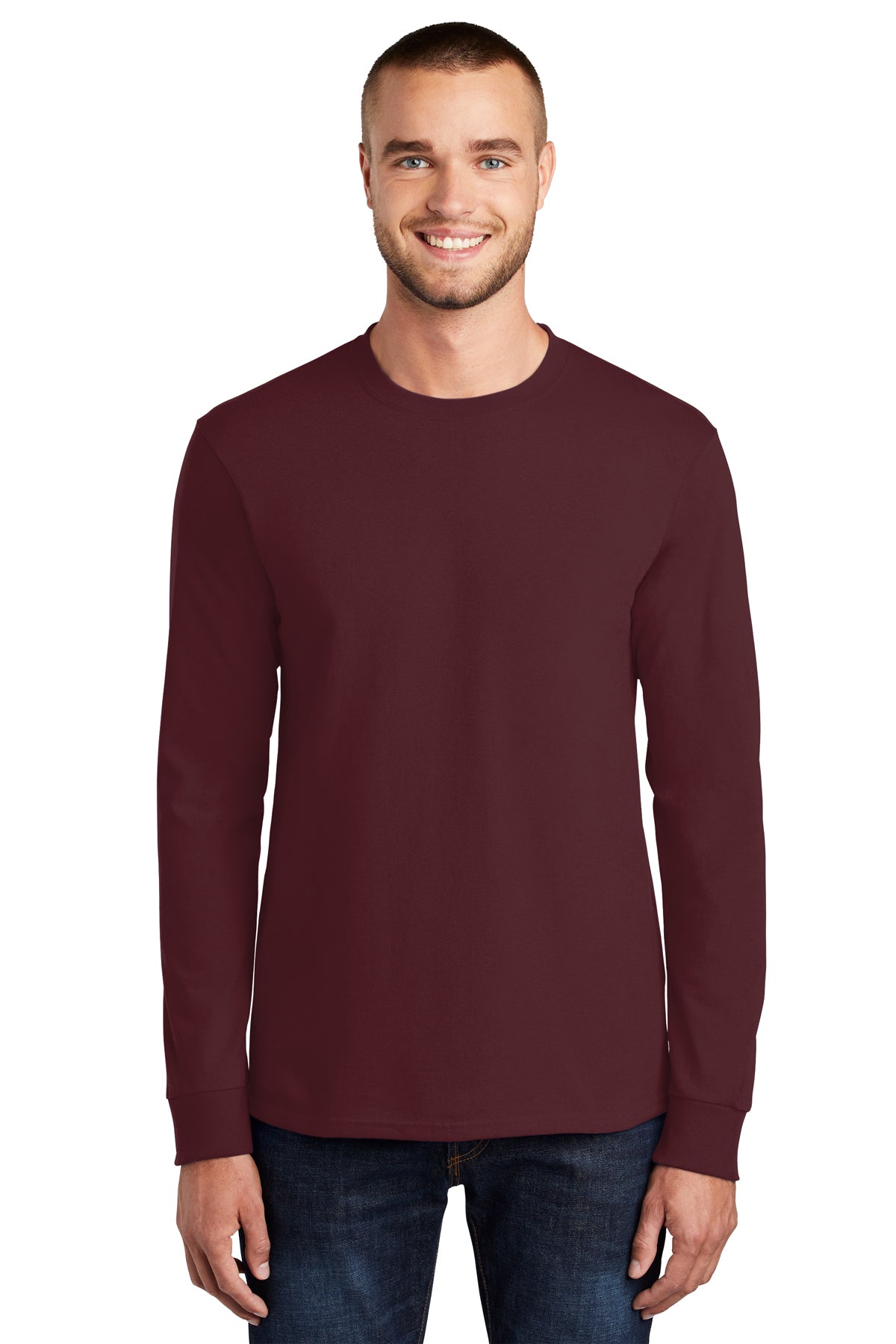 SCREEN PRINTED - PC61LS - Port & Company® Long Sleeve Essential Tee