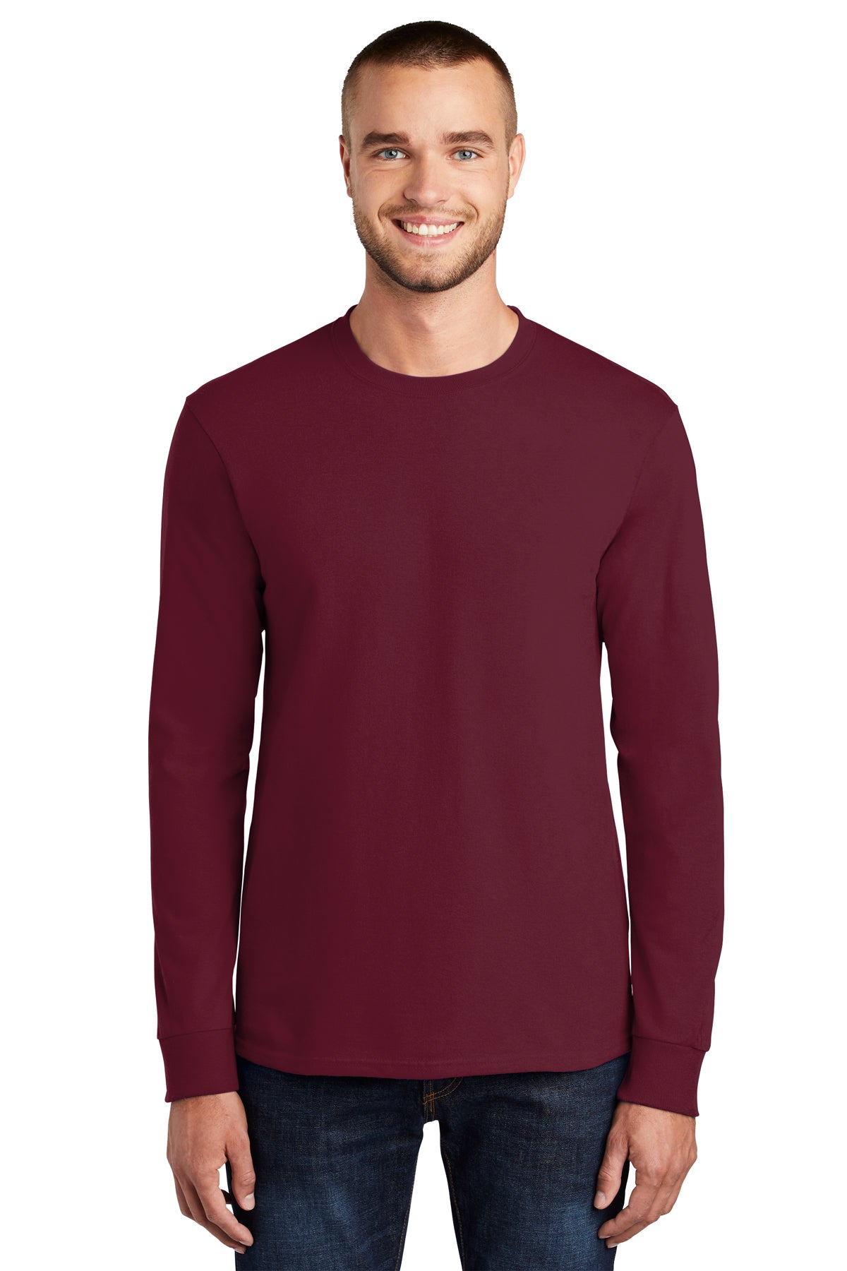 SCREEN PRINTED - PC61LS - Port & Company® Long Sleeve Essential Tee