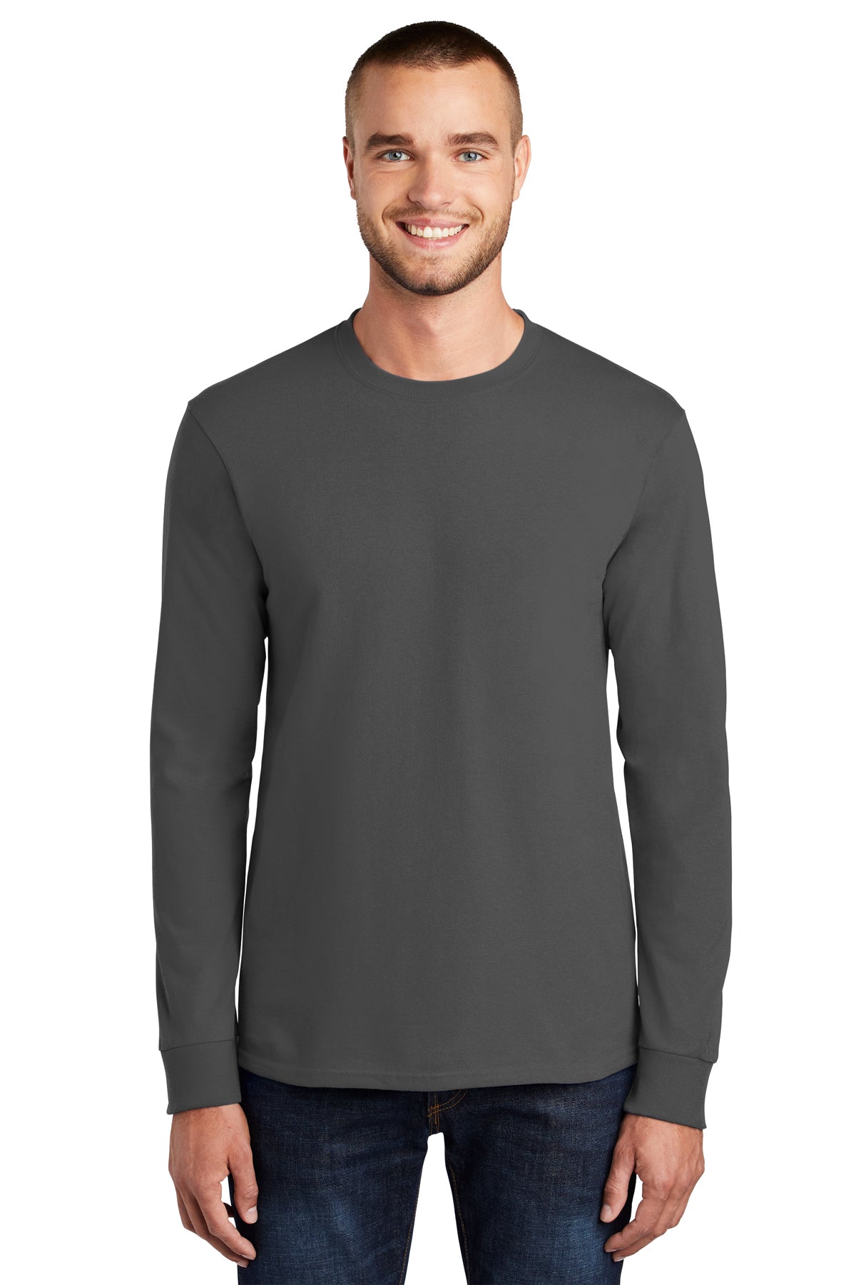 SCREEN PRINTED - PC61LS - Port & Company® Long Sleeve Essential Tee