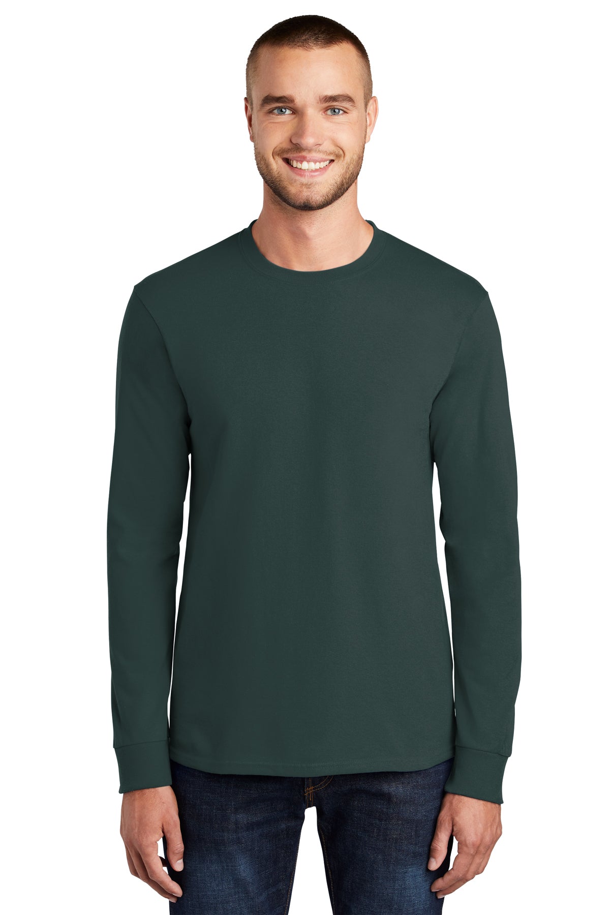 SCREEN PRINTED - PC61LS - Port & Company® Long Sleeve Essential Tee