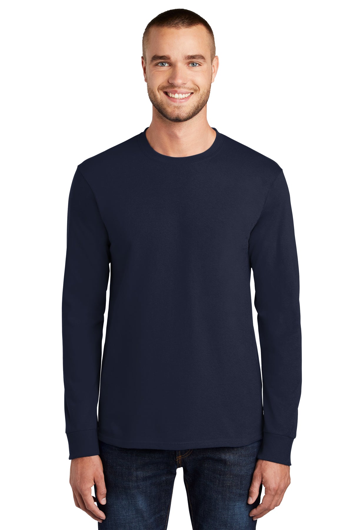 SCREEN PRINTED - PC61LS - Port & Company® Long Sleeve Essential Tee