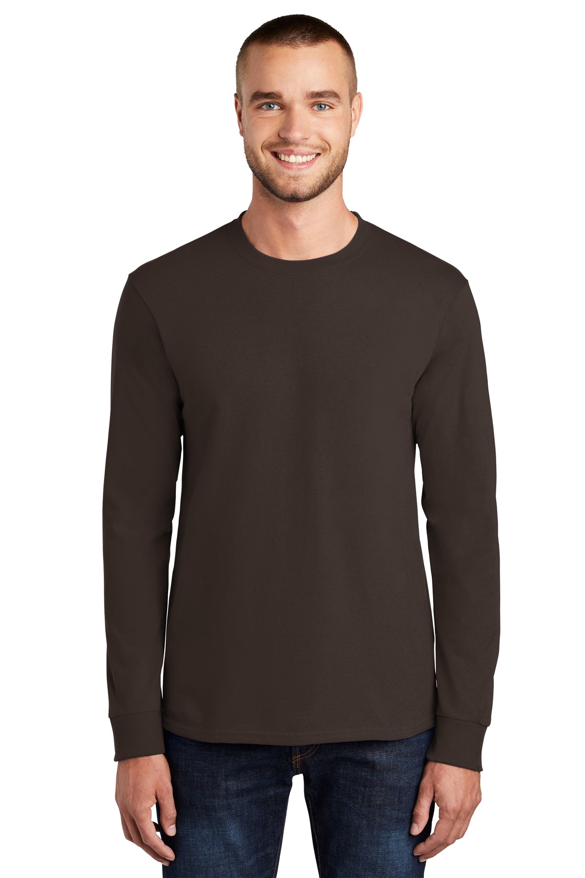 SCREEN PRINTED - PC61LS - Port & Company® Long Sleeve Essential Tee