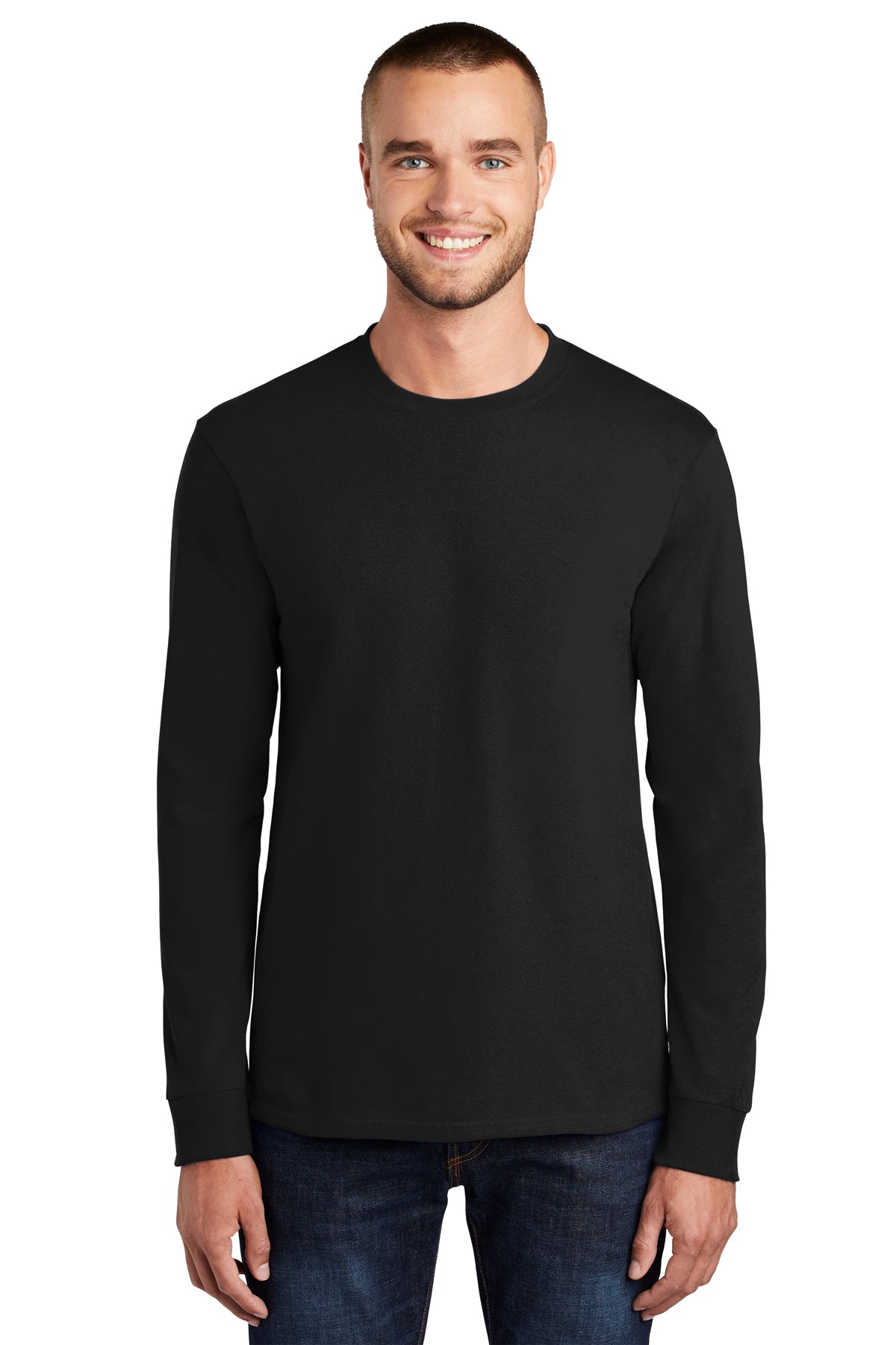 SCREEN PRINTED - PC61LS - Port & Company® Long Sleeve Essential Tee