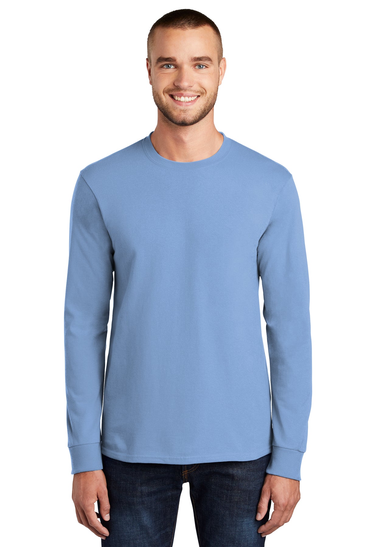 SCREEN PRINTED - PC61LS - Port & Company® Long Sleeve Essential Tee