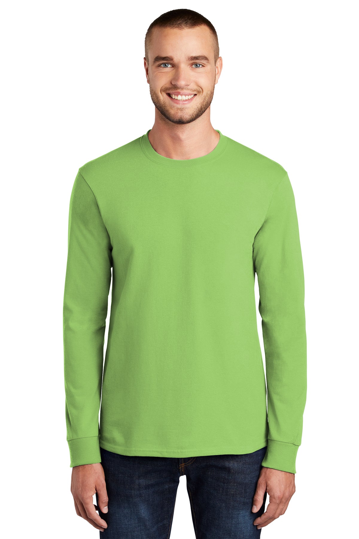 SCREEN PRINTED - PC61LS - Port & Company® Long Sleeve Essential Tee