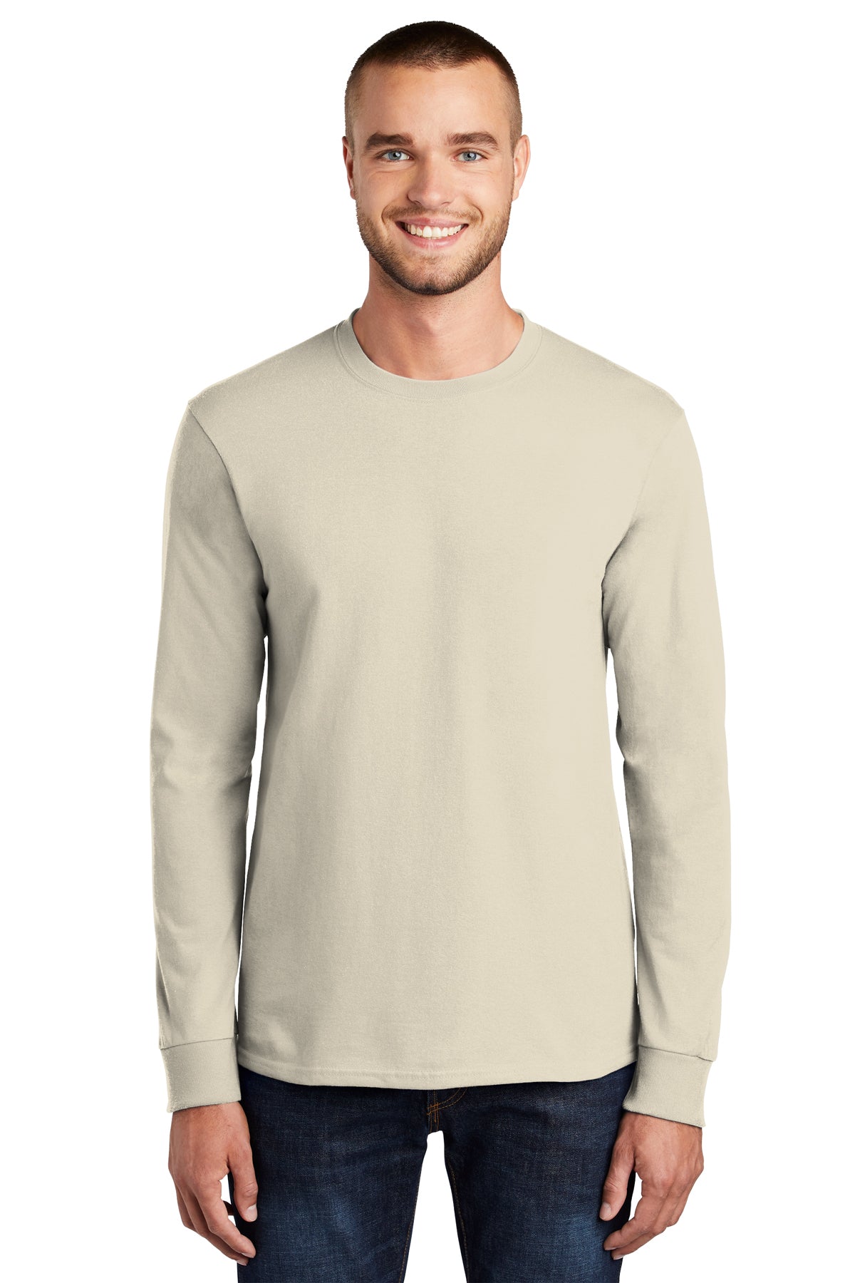 SCREEN PRINTED - PC61LS - Port & Company® Long Sleeve Essential Tee