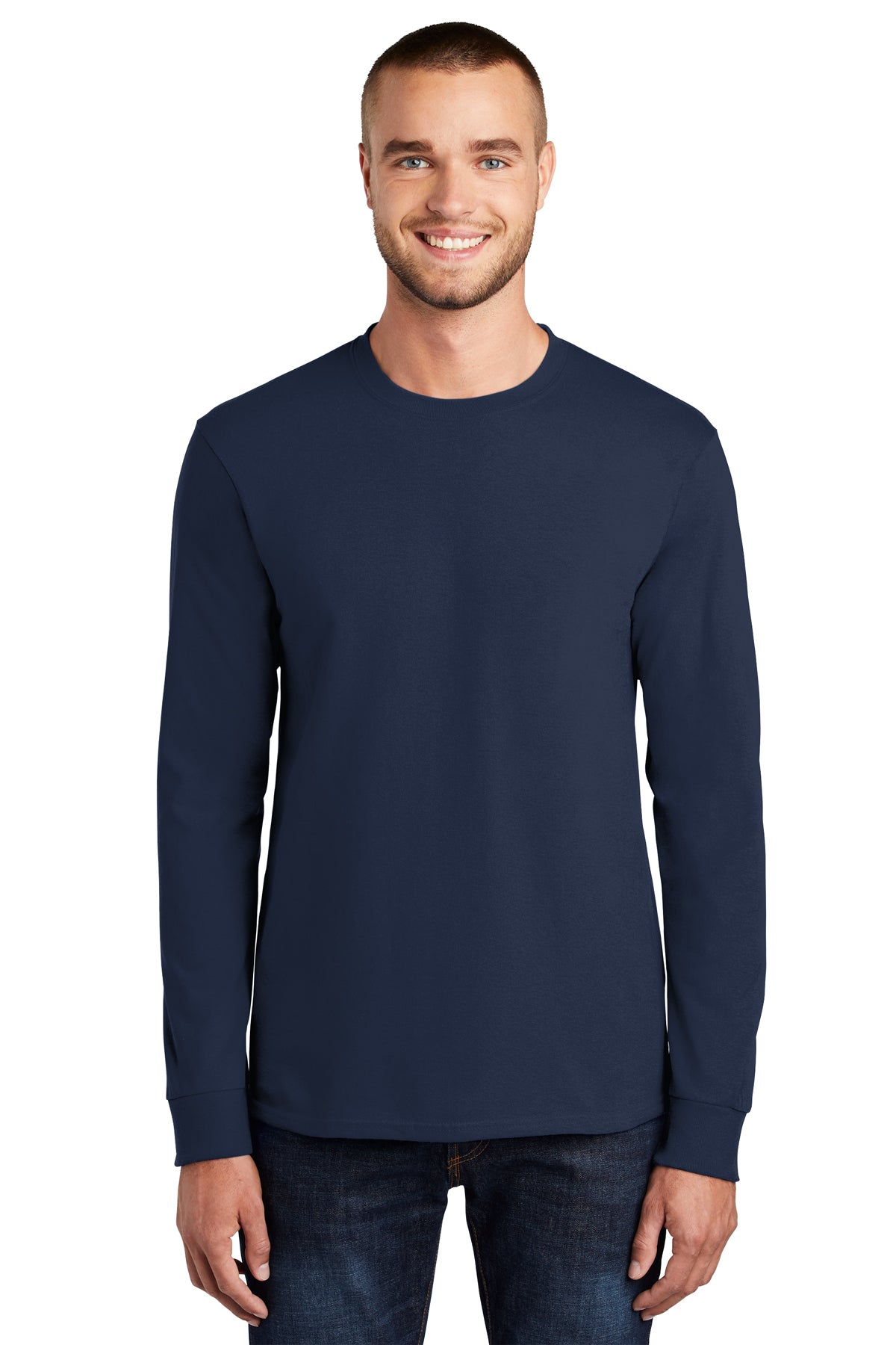SCREEN PRINTED - PC61LS - Port & Company® Long Sleeve Essential Tee