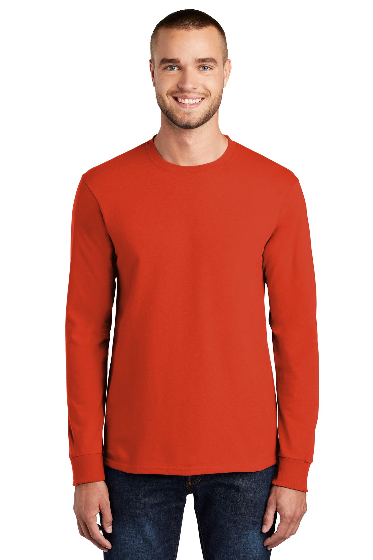 SCREEN PRINTED - PC61LS - Port & Company® Long Sleeve Essential Tee