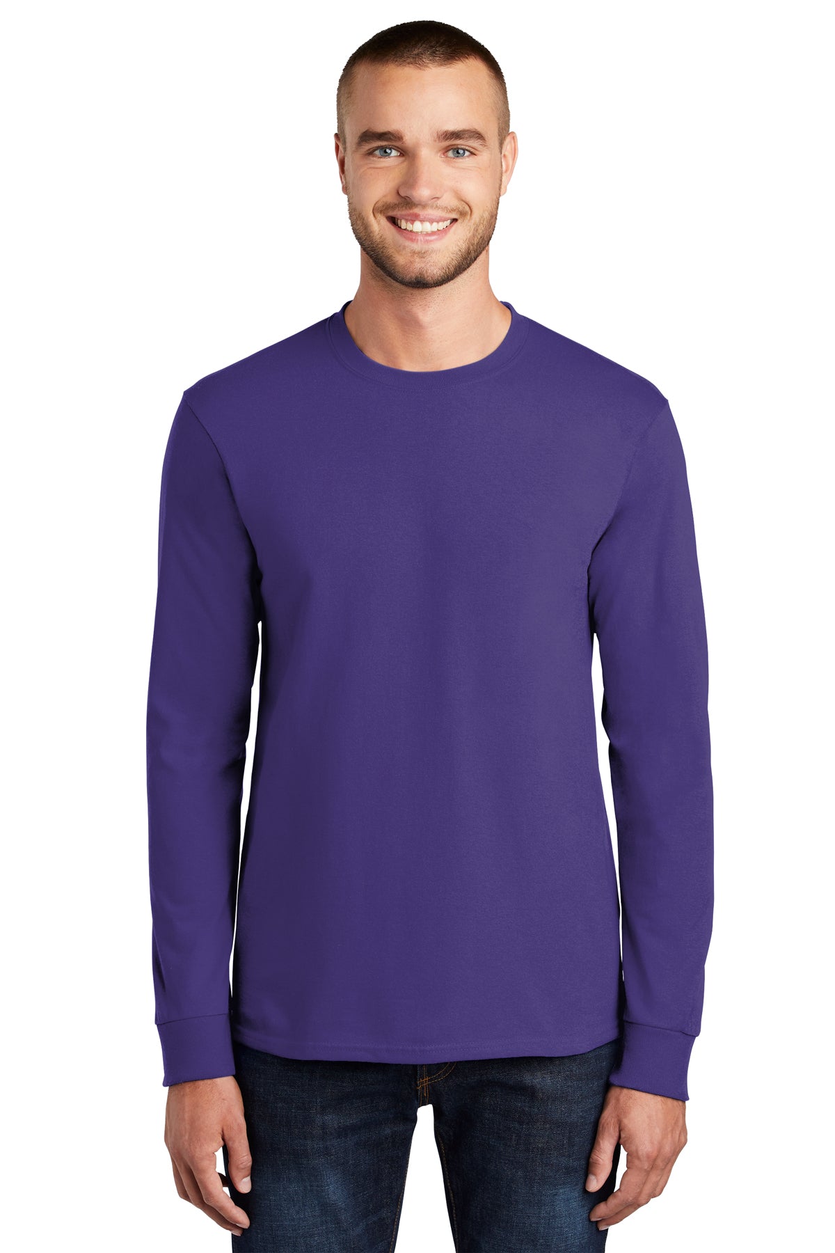 SCREEN PRINTED - PC61LS - Port & Company® Long Sleeve Essential Tee