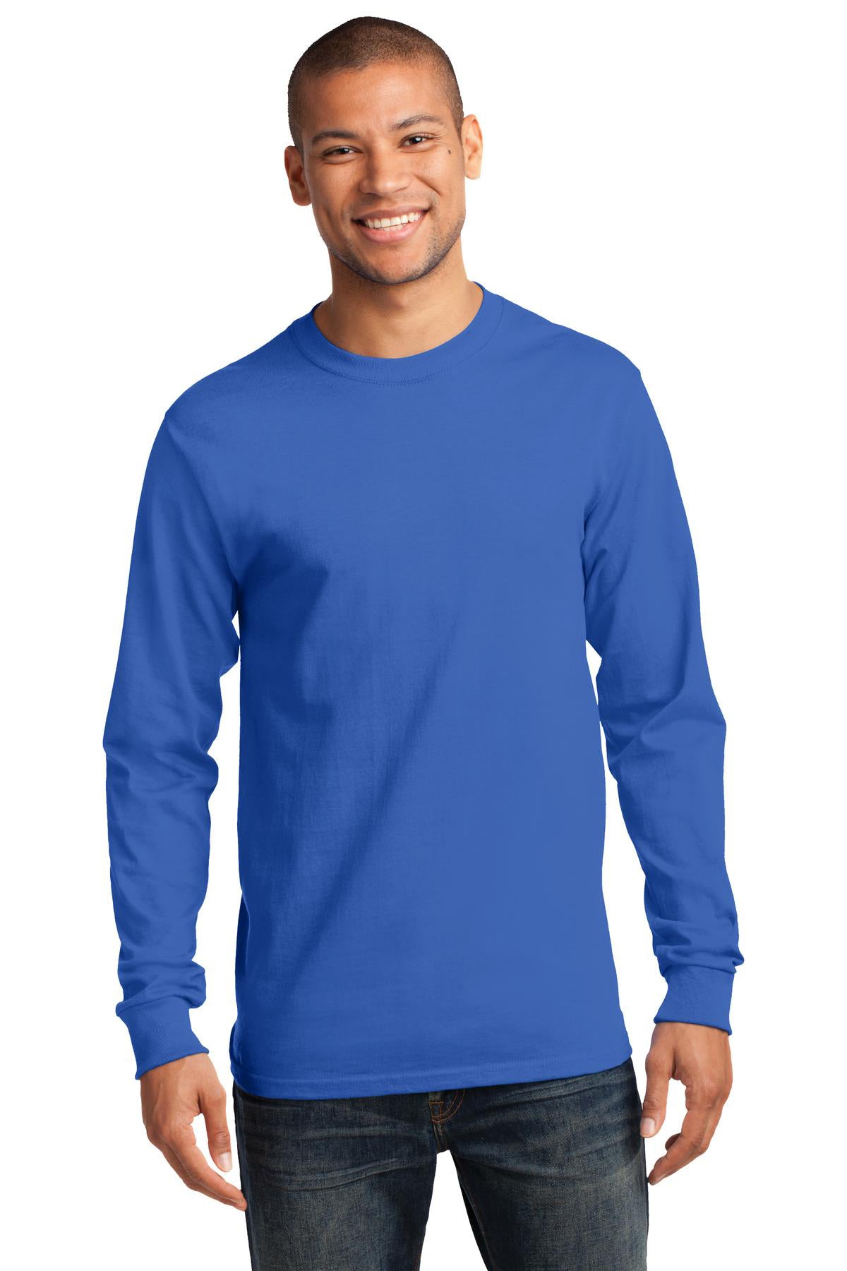 SCREEN PRINTED - PC61LS - Port & Company® Long Sleeve Essential Tee