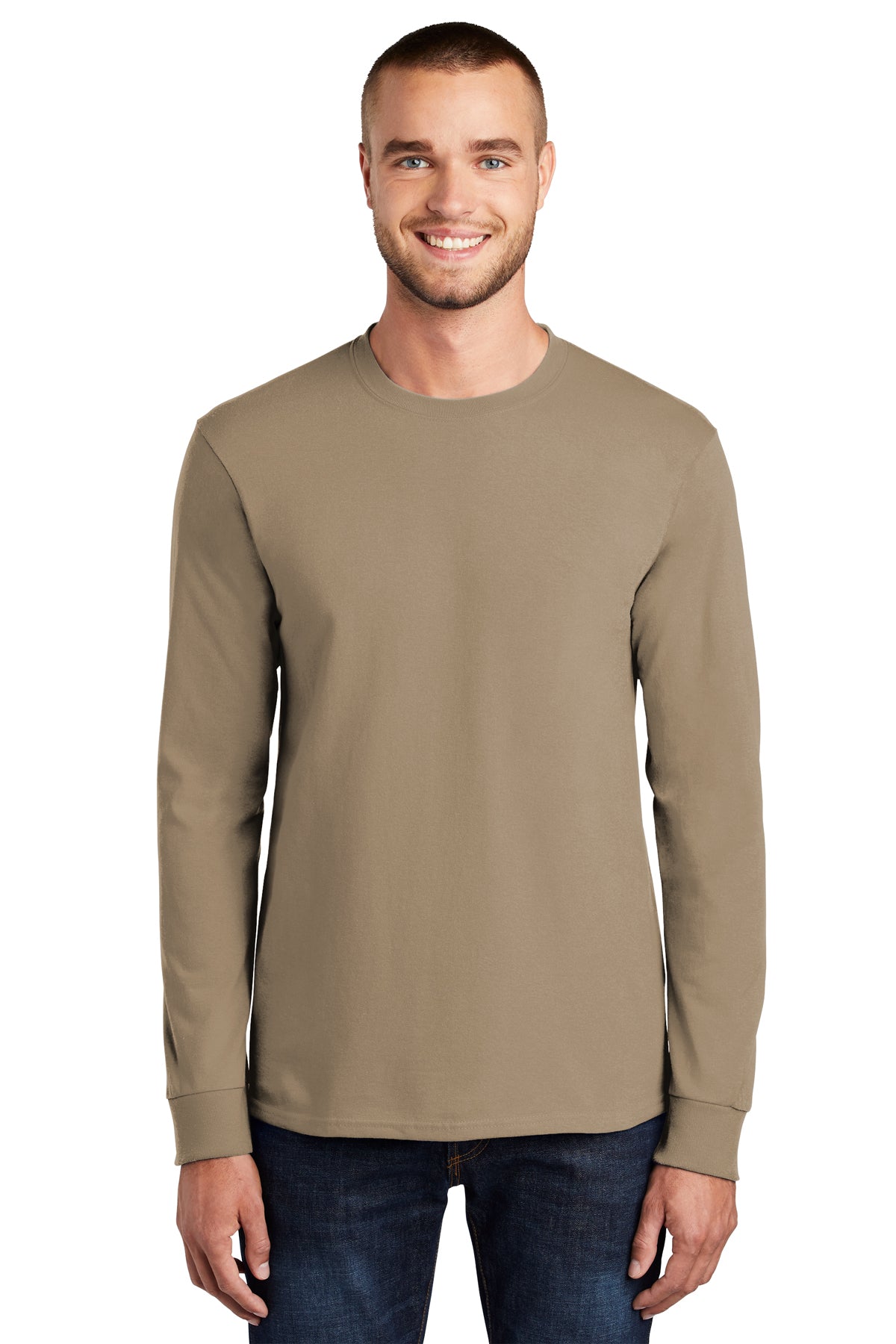 SCREEN PRINTED - PC61LS - Port & Company® Long Sleeve Essential Tee