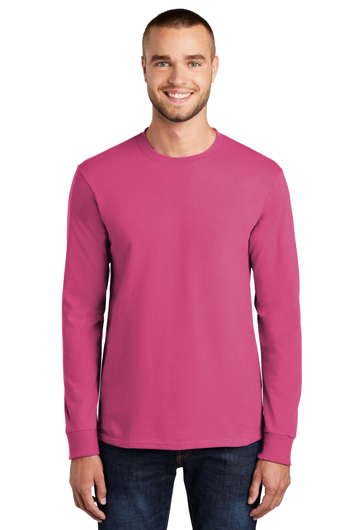 SCREEN PRINTED - PC61LS - Port & Company® Long Sleeve Essential Tee
