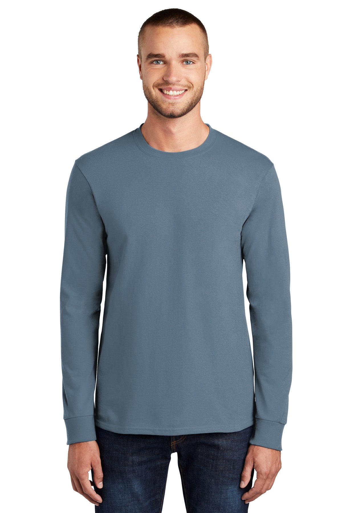 SCREEN PRINTED - PC61LS - Port & Company® Long Sleeve Essential Tee